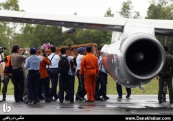 انتقال اجساد قربانیان پرواز اندونزی