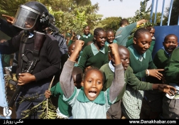 حمله پلیس کنیا به تظاهرات کودکان