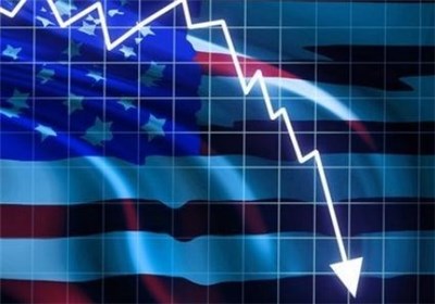 رشد منفی اقتصاد آمریکا