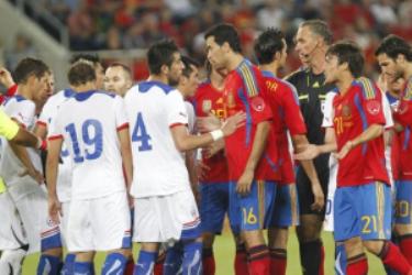 اسپانیا حذف شد/ سیلی شیلی برگوش مدافع عنوان قهرمانی
