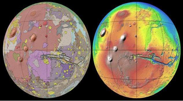دقیق‌ترین نقشه از مریخ تهیه شد