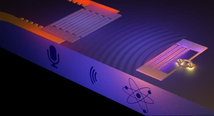 استفاده از صوت برای برقراری ارتباط با یک اتم