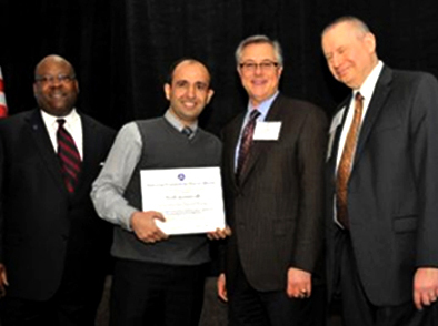 مهندس قمی جایزه بهترین دانشجوی انجمن مهندسین آمریکا را کسب کرد