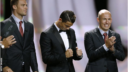 کریستیانو رونالدو بهترین بازیکن اروپا شد