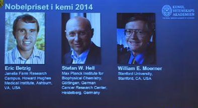 برندگان نوبل شیمی 2014 معرفی شدند
