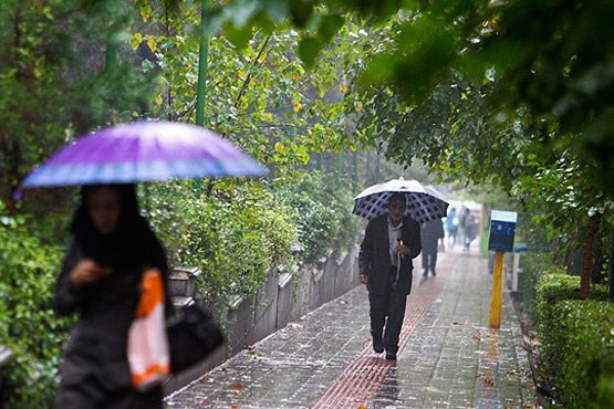 بارش باران در ۵ استان کشور