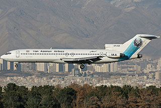فرود اضطراری یک فروند هواپیما بوئینگ 727 در فرودگاه مهرآباد