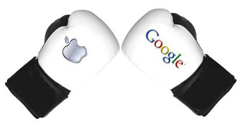 گوگل با اپل دست به یقه شد