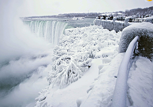 تصاویر دیدنی از یخ‌زدگی آبشار نیاگارا