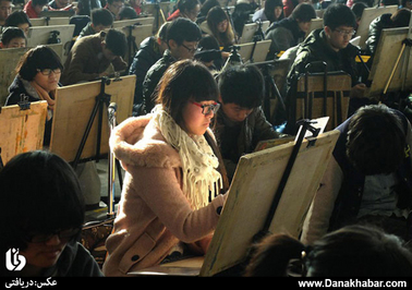 امتحان ورودی یک دانشگاه هنری در شاندونگ چین