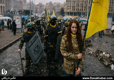ادامه اعتراضات در شهر کی یف اوکراین