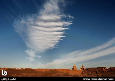 نمایی زیبا از صحرای باداین جاران در مغولستان