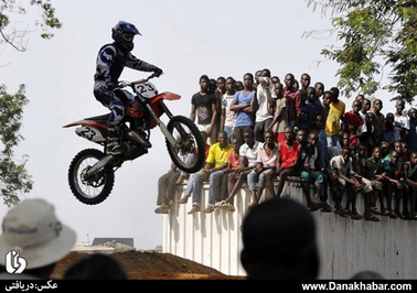 مسابقات موتورسواری در شهر آبیجان پایتخت کشور آفریقایی ساحل عاج