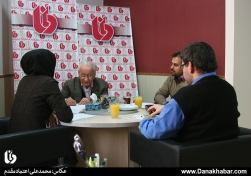 حضور  دکتر بهرام عکاشه پدر علم زلزله شناسی ایران در خبرگزاری دانا