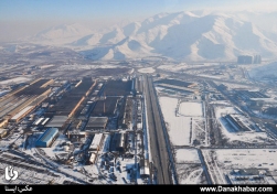 عکس‌هایی هوایی از برف در اراک