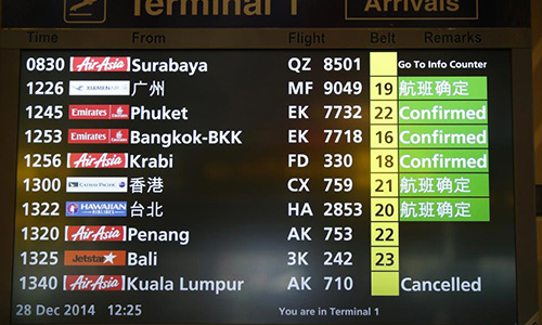 کمک و تلاش کشورها و ملیت های مختلف برای پیدا کردن هواپیمای گم شده اندونزیایی