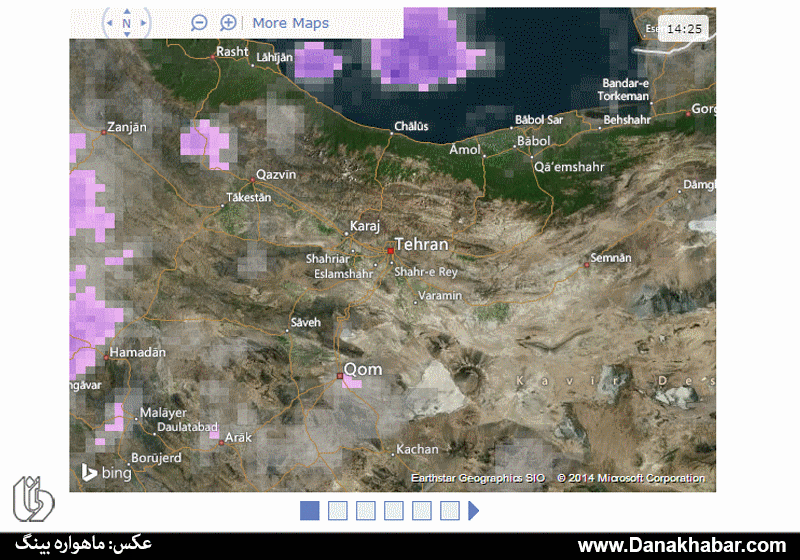 توفان تهران چگونه شکل گرفت؟ / عکس ماهواره ای از مسیر حرکت توفان سیاه در پایتخت