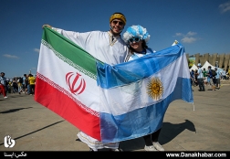 در حاشیه دیدار تیم‌های فوتبال ایران و آرژانتین - جام جهانی برزیل