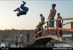 آبتنی در رودخانه‌ی دز - دزفول