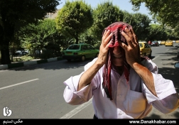 گرمای هوا در تهران