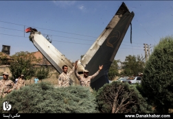 سقوط هواپیمای مسافربری در تهران