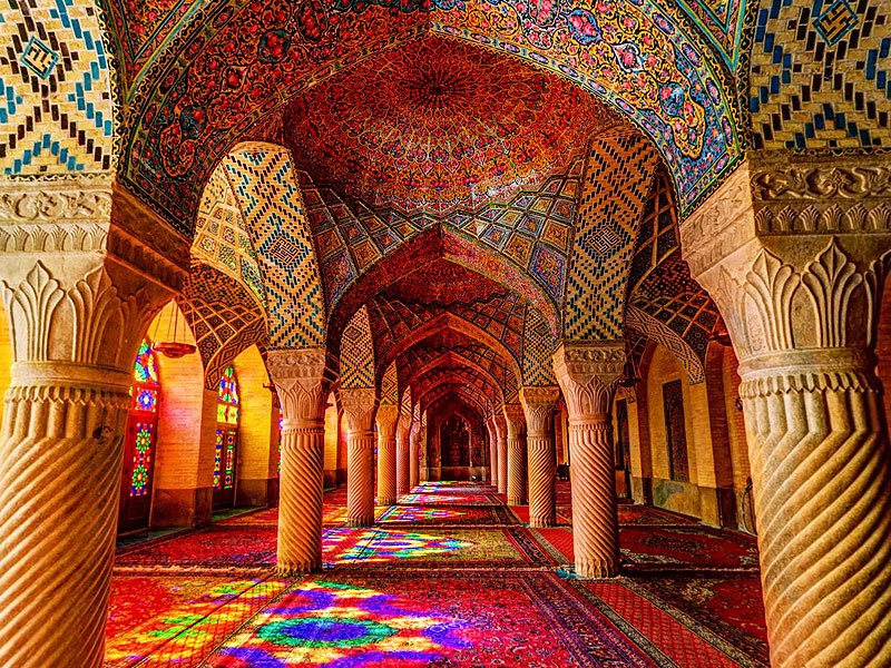 از بوستان آزادی تا مسجد نصیرالملک شیراز