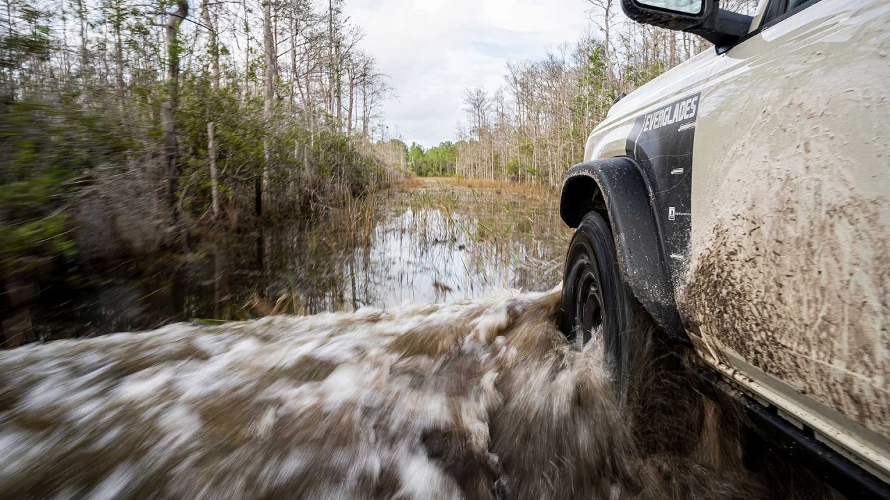 قابلیت اندازه گیری عمق آب به خودرو Bronco Everglades ۲۰۲۲ اضافه شد قابلیت اندازه گیری عمق آب به خودرو Bronco Everglades ۲۰۲۲ اضافه شد