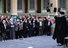 جمعی از مداحان اهل بیت (ع) با رهبر معظم انقلاب اسلامی دیدار کردند