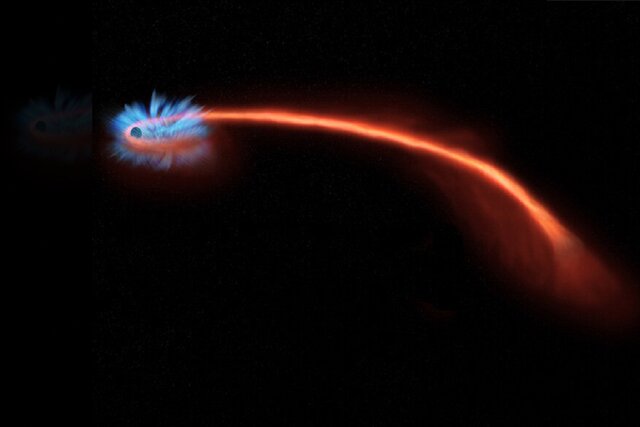 سرنوشت ستاره‌ای که توسط یک سیاهچاله تکه‌تکه شد!