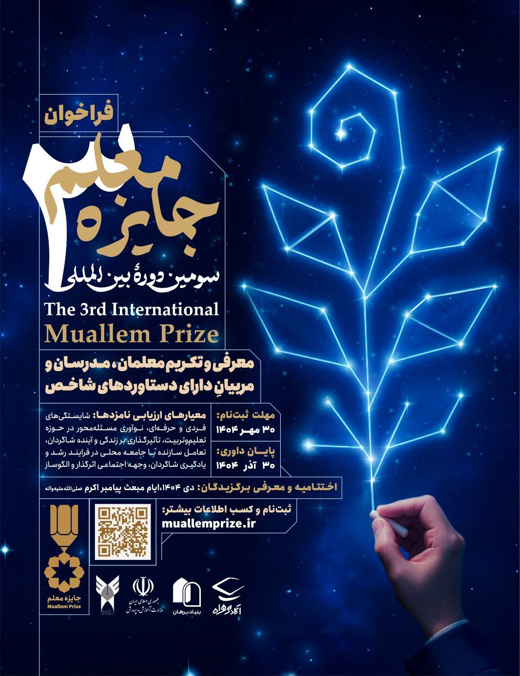 معلمانی که آینده می‌سازند؛ فراخوان جایزه یک میلیارد تومانی «جایزه معلم» منتشر شد