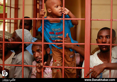 سلول دستگیر شدگان در مسجدی در کنیا.