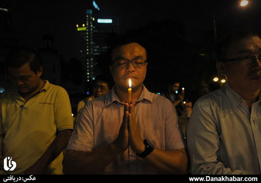  مراسم دعا برای پیدا شدن هواپیمای مسافر بری مفقود شده مالزی